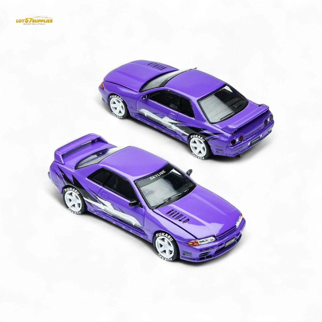 (Pre-Order) TimeMicro Skyline GT-R R32 Los Santos Drift - Purple 1/64-0