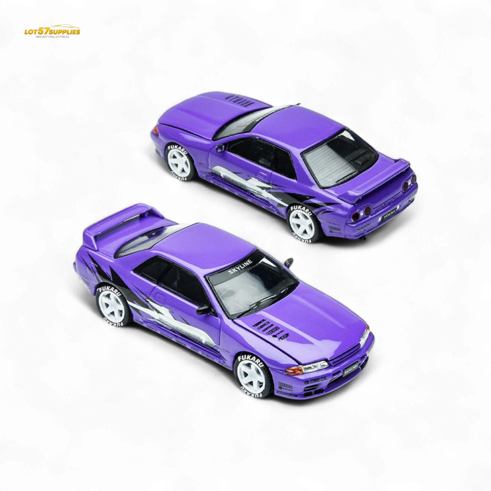 (Pre-Order) TimeMicro Skyline GT-R R32 Los Santos Drift - Purple 1/64-0