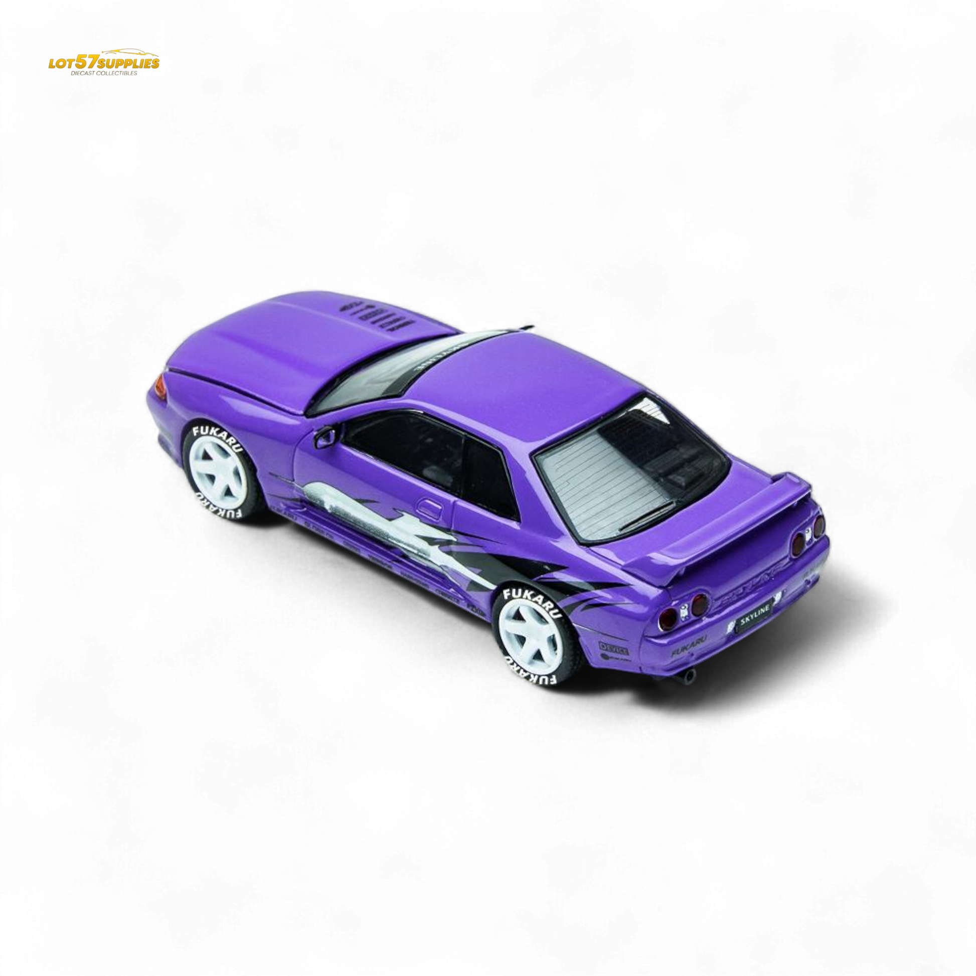 (Pre-Order) TimeMicro Skyline GT-R R32 Los Santos Drift - Purple 1/64-2