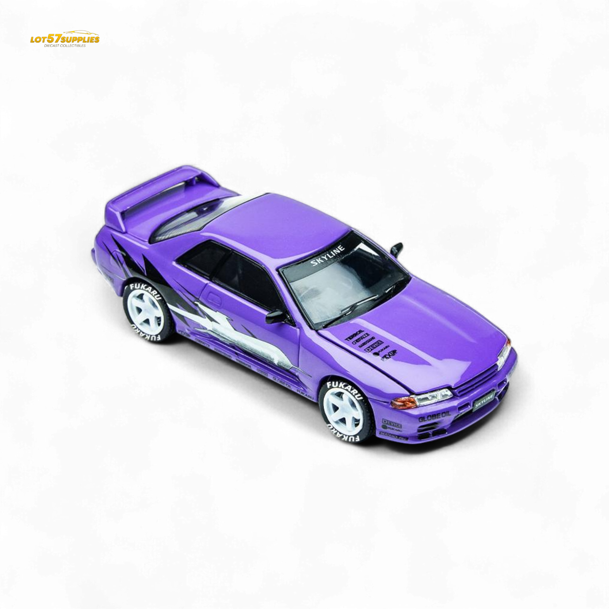 (Pre-Order) TimeMicro Skyline GT-R R32 Los Santos Drift - Purple 1/64-4